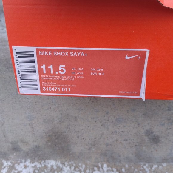 NIKE SHOX SAYA + Size 11.5 - Picture 1 of 10